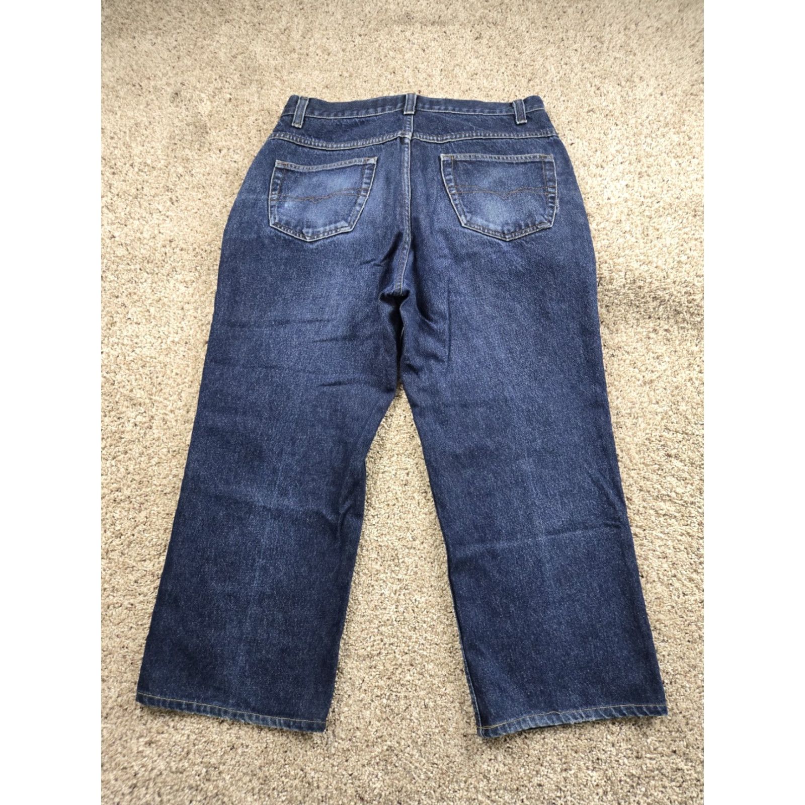Anchor Blue VINTAGE Anchor Blue Jeans 34x26 Blue Straight Leg Baggy Fit Denim 90s Grunge Mens Jeans Size US 34 / EU 50 - 7 Thumbnail