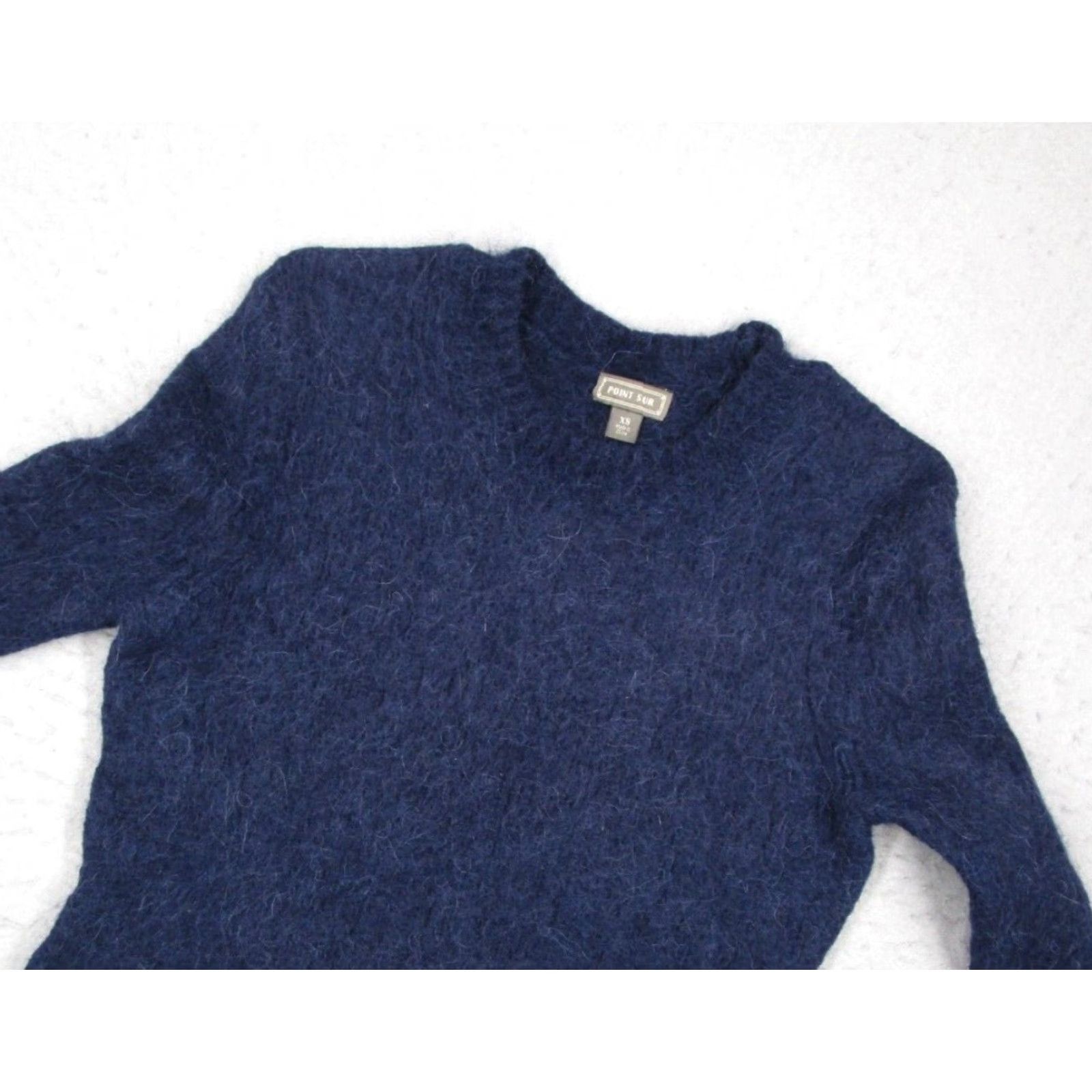 J.Crew J.CREW Point Sur Women's Blue Alpaca Merino Blend Crew Neck Pullover Sweater XS Size XS / US 0-2 / IT 36-38 - 2 Thumbnail