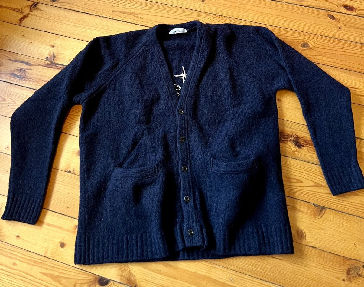 Stone Island Stone Island Knitwear Boucle Cardigan Oversized V neck Sz XL Size US XL / EU 56 / 4 - 11 Thumbnail