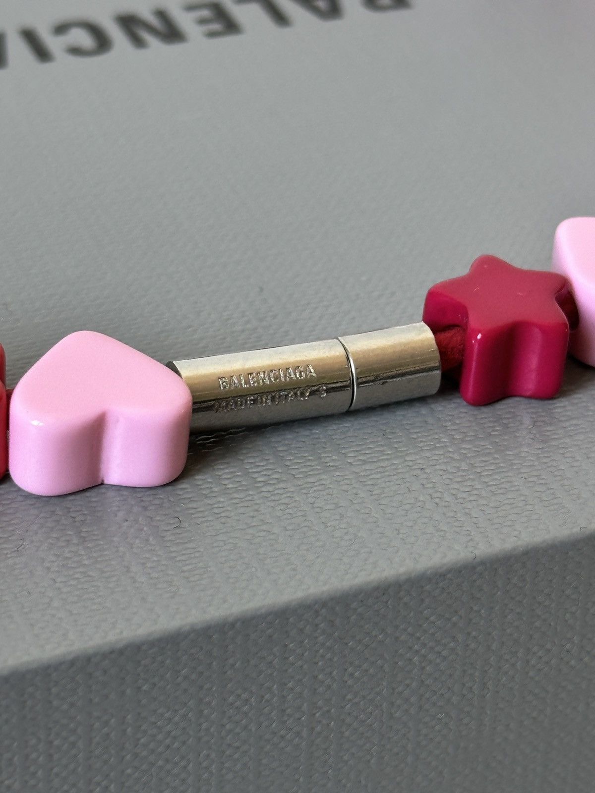 Balenciaga Balenciaga toy choker necklace pink silver Size ONE SIZE - 5 Thumbnail