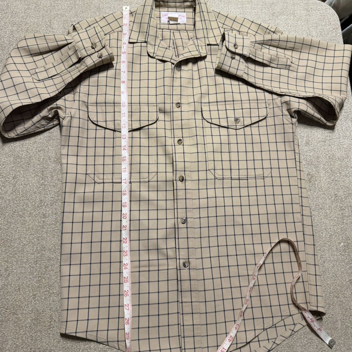 Filson Vtg Filson Men's Small Windowpane Plaid Wool Button Shirt Size US S / EU 44-46 / 1 - 10 Thumbnail