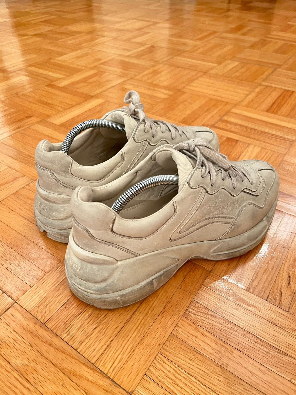 Gucci Gucci 7 Rhyton Distressed Ivoire Dirty Oversized Sneakers Size US 7 / EU 40 - 3 Thumbnail