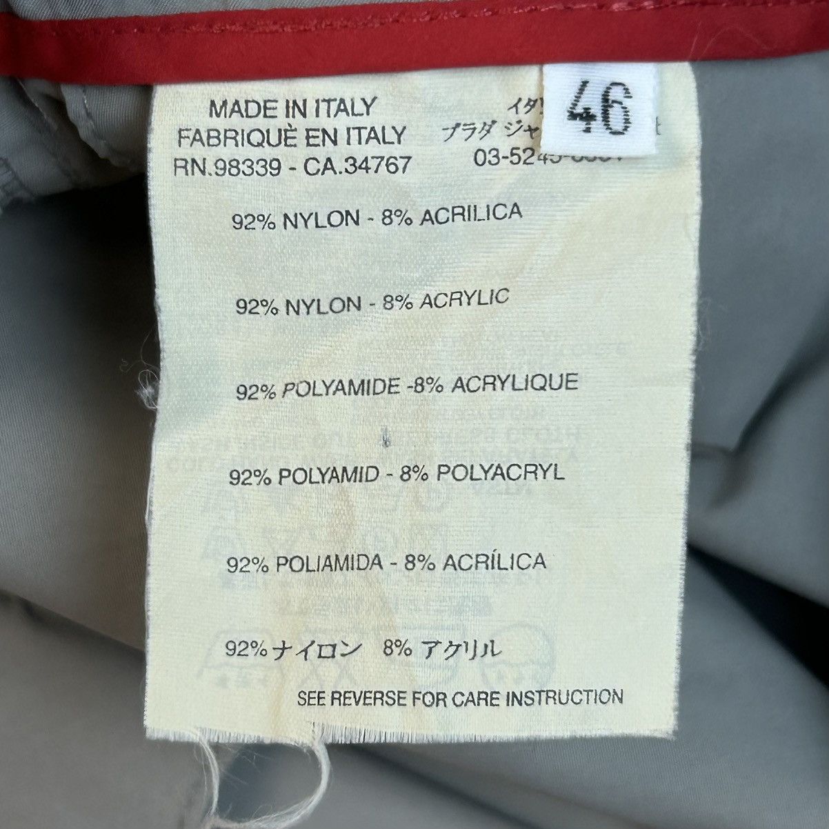 Prada Prada Vintage Nylon Cargo Zip Pockets Gray Tab Shorts Size US 30 / EU 46 - 11 Thumbnail