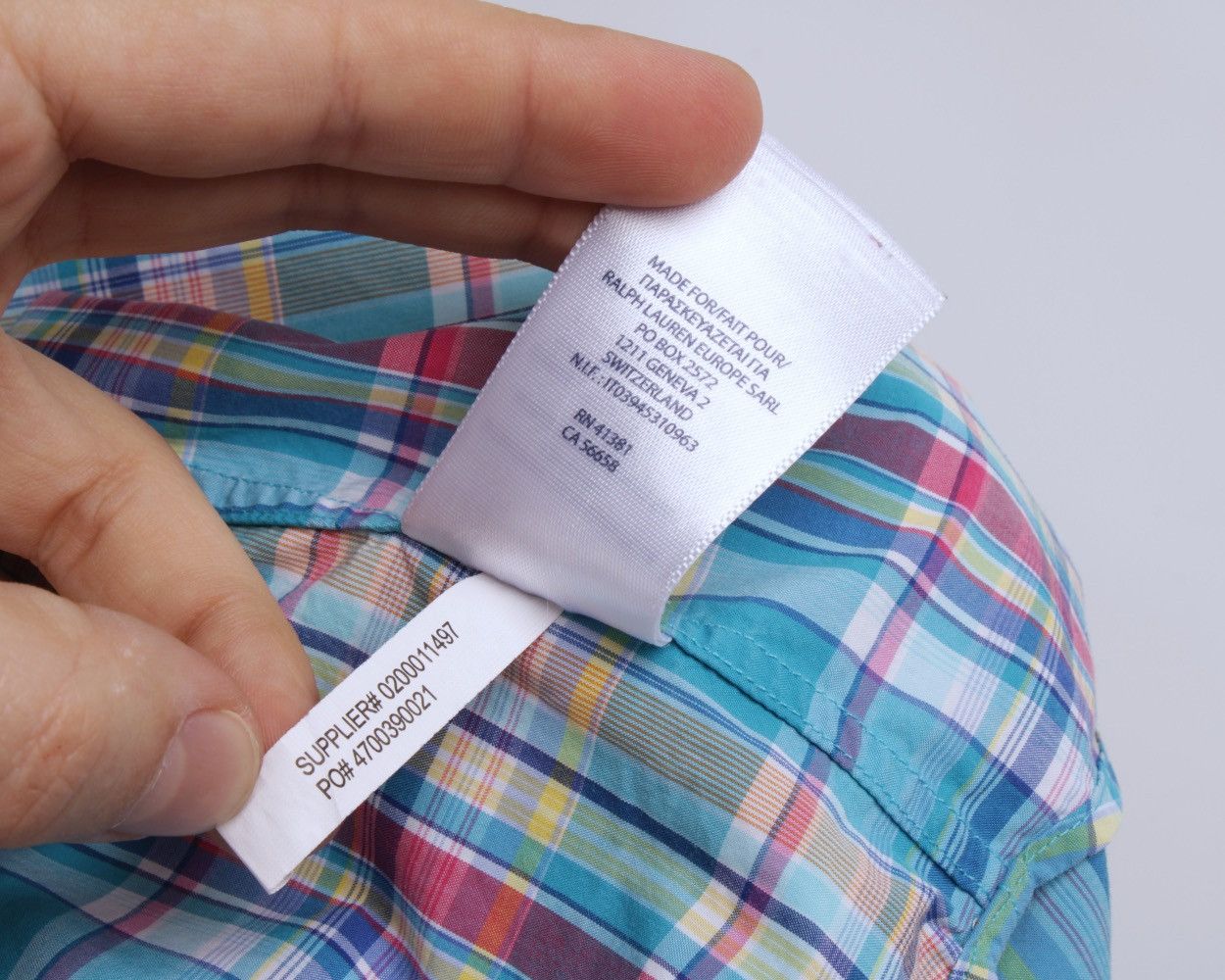 Polo Ralph Lauren × Ralph Lauren RALPH LAUREN Multicolor Plaid Button Long Sleeve Slim Shirt Size US M / EU 48-50 / 2 - 11 Thumbnail