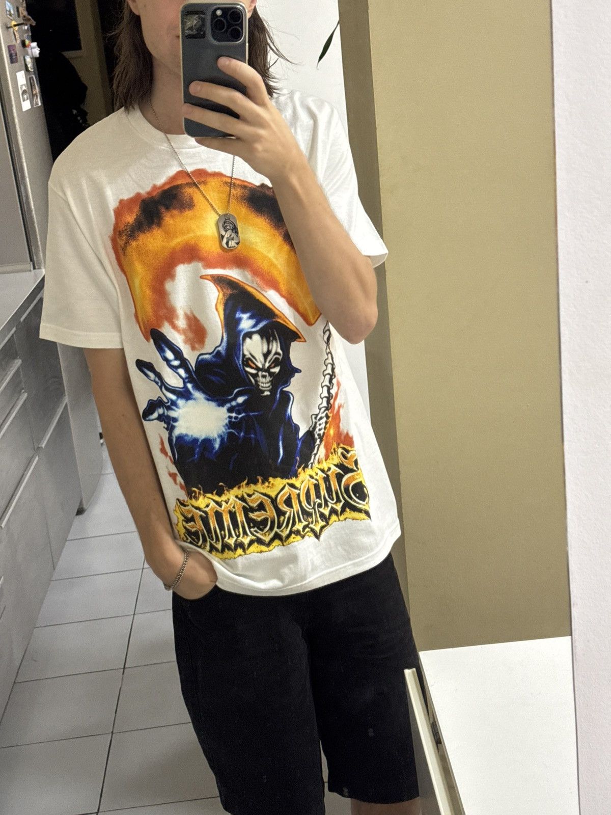 Supreme Ss26 Supreme Grim Reaper Tee Size US M / EU 48-50 / 2 - 5 Thumbnail