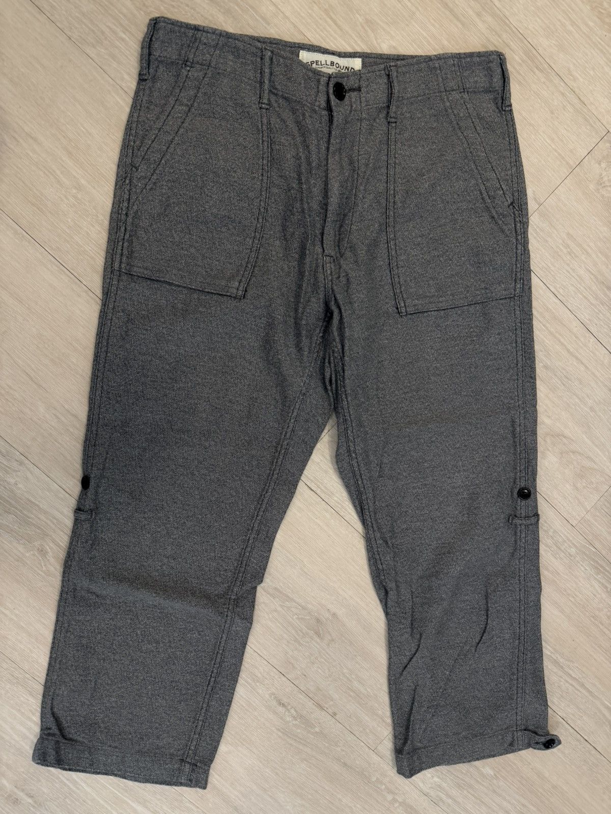 Spellbound Spell Bound Grey Cropped Trousers Made In Japan Size US 30 / EU 46 - 1 Thumbnail