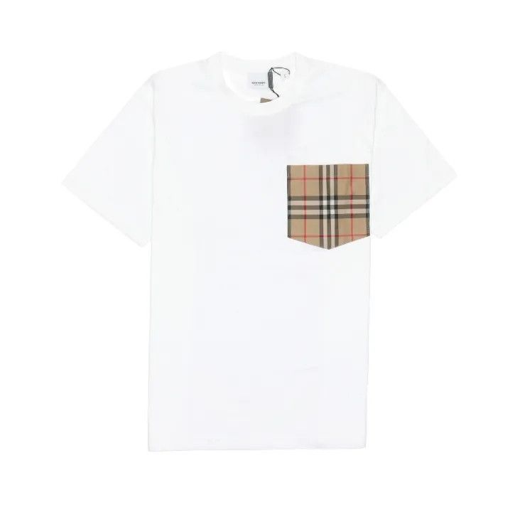 Burberry Burberry FW21 White Pocket T-Shirt 0079 Size S / US 4 / IT 40 - 1 Thumbnail