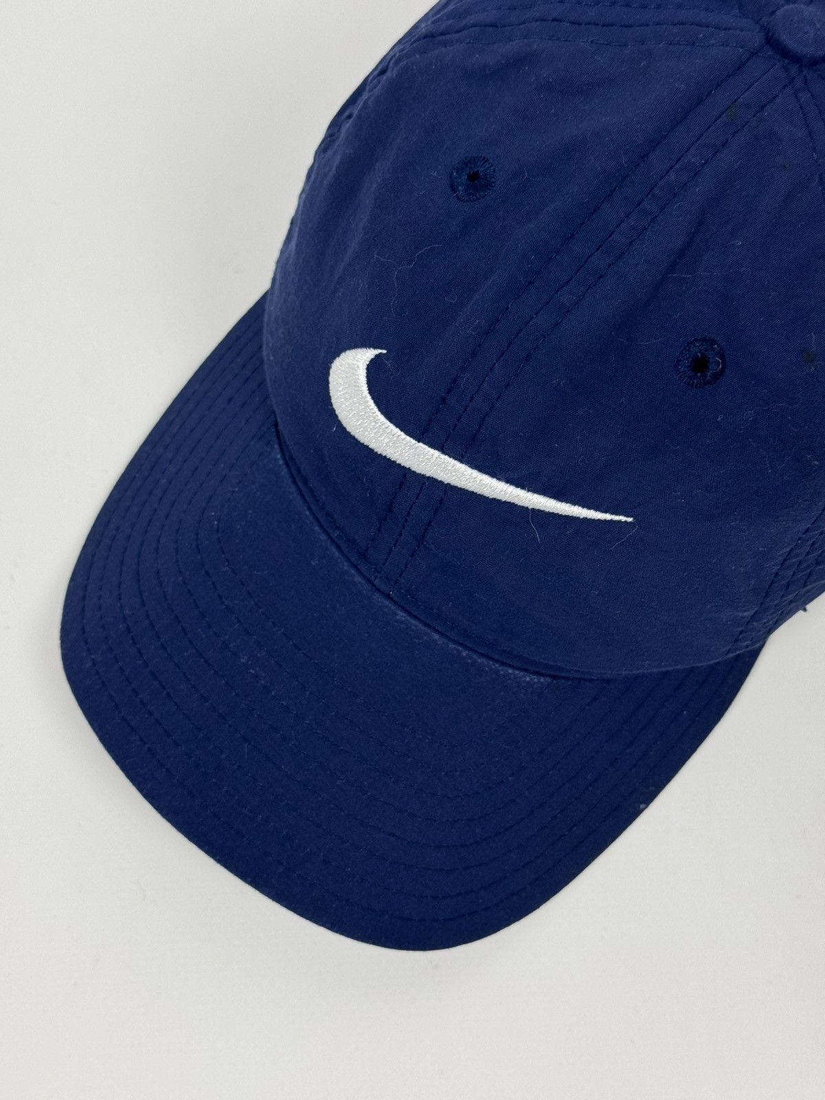 Nike 90’s Vintage Faded Nike Swoosh Nylon Strap Back Cap Size ONE SIZE - 5 Thumbnail