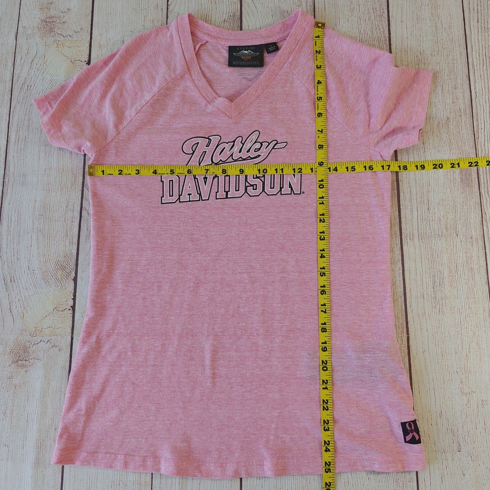 Harley Davidson Harley Davidson pink label V-neck logo tee sz M Size M / US 6-8 / IT 42-44 - 9 Thumbnail
