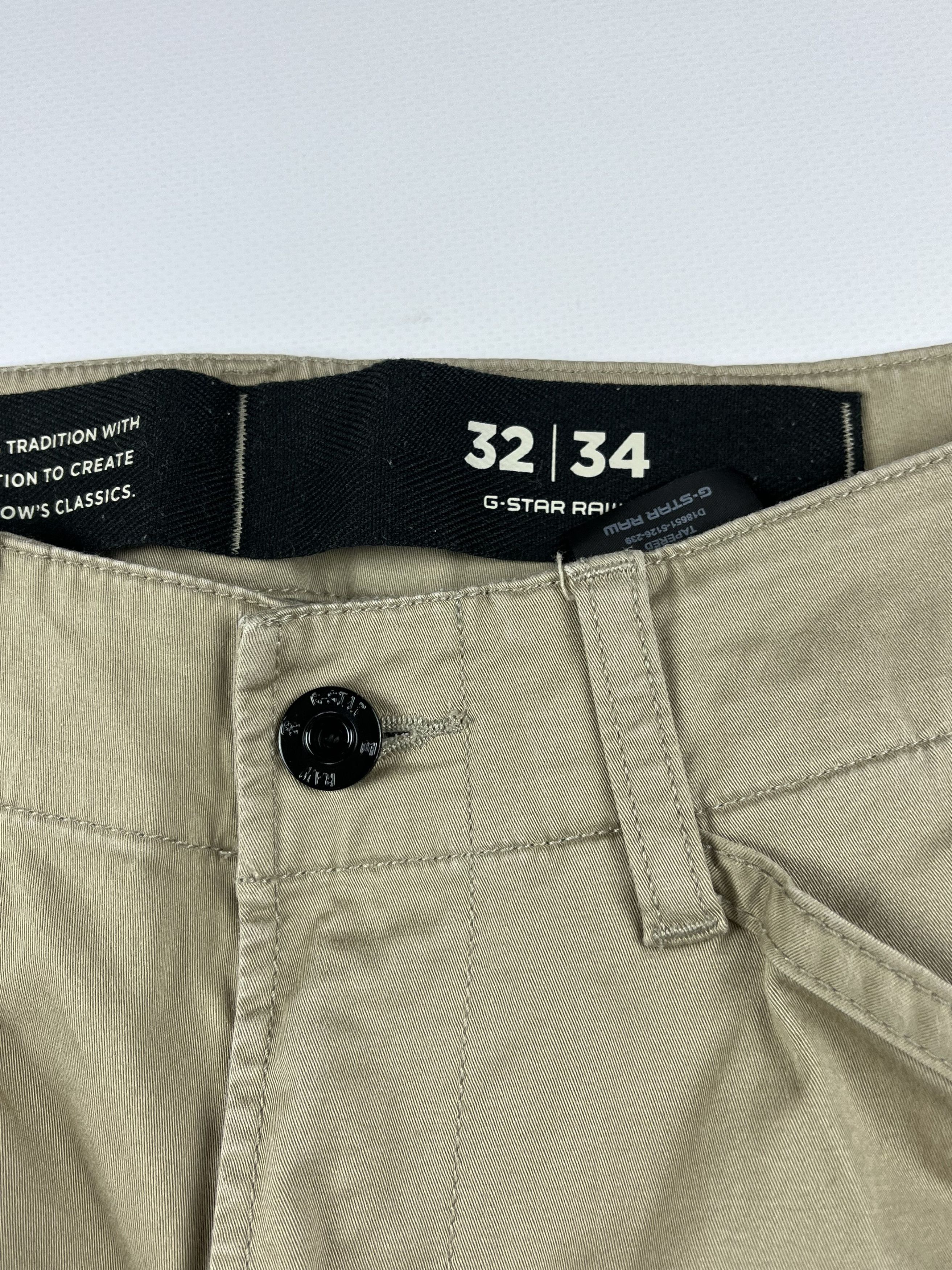 G-Star × Japanese Brand × Vintage Rare G Star Raw Rovic Zipper 3D Tapered Cargo Pants Size US 33 - 3 Thumbnail