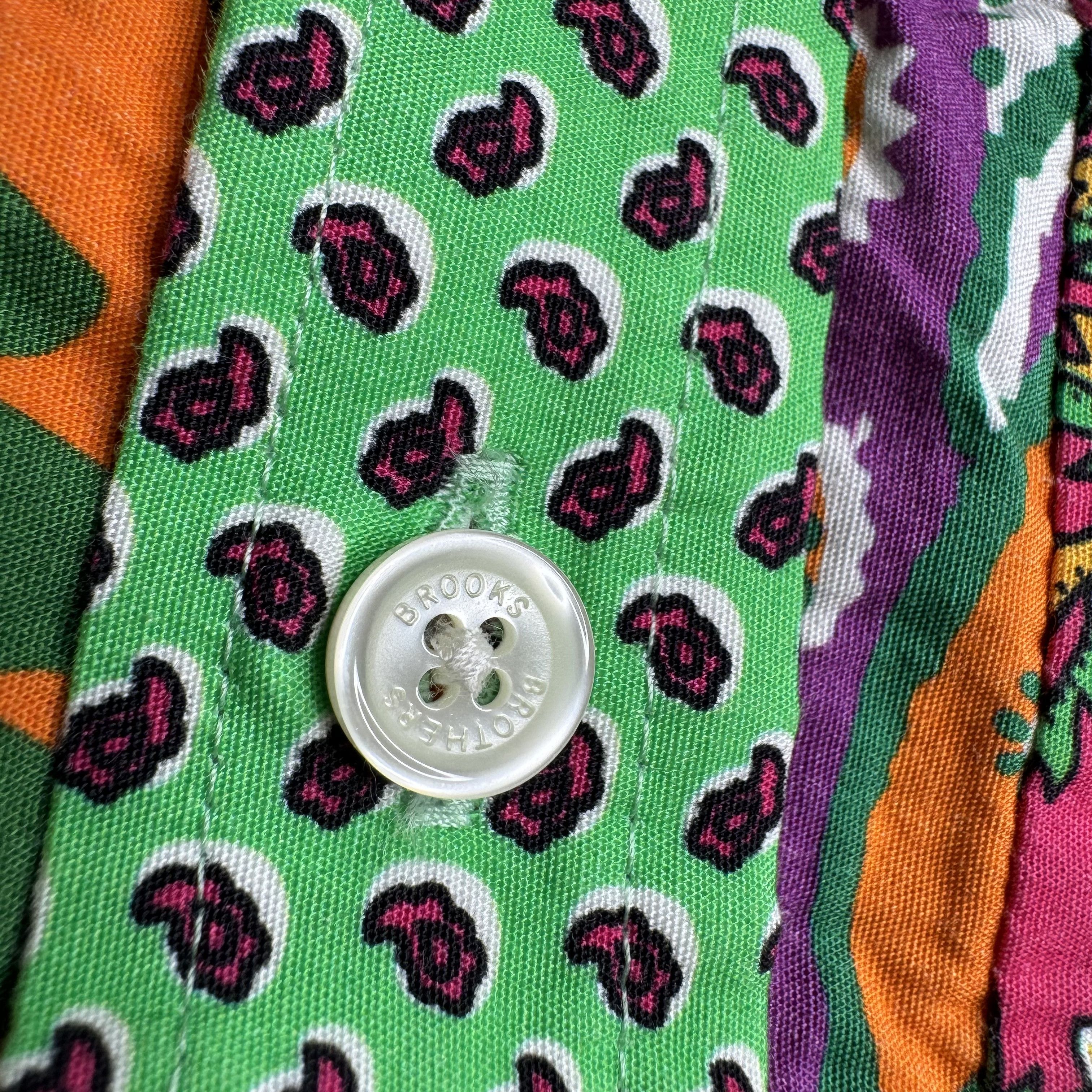 Brooks Brothers NWT Brooks Brothers Patchwork Floral Shirt Bright Tropical Size US L / EU 52-54 / 3 - 10 Thumbnail