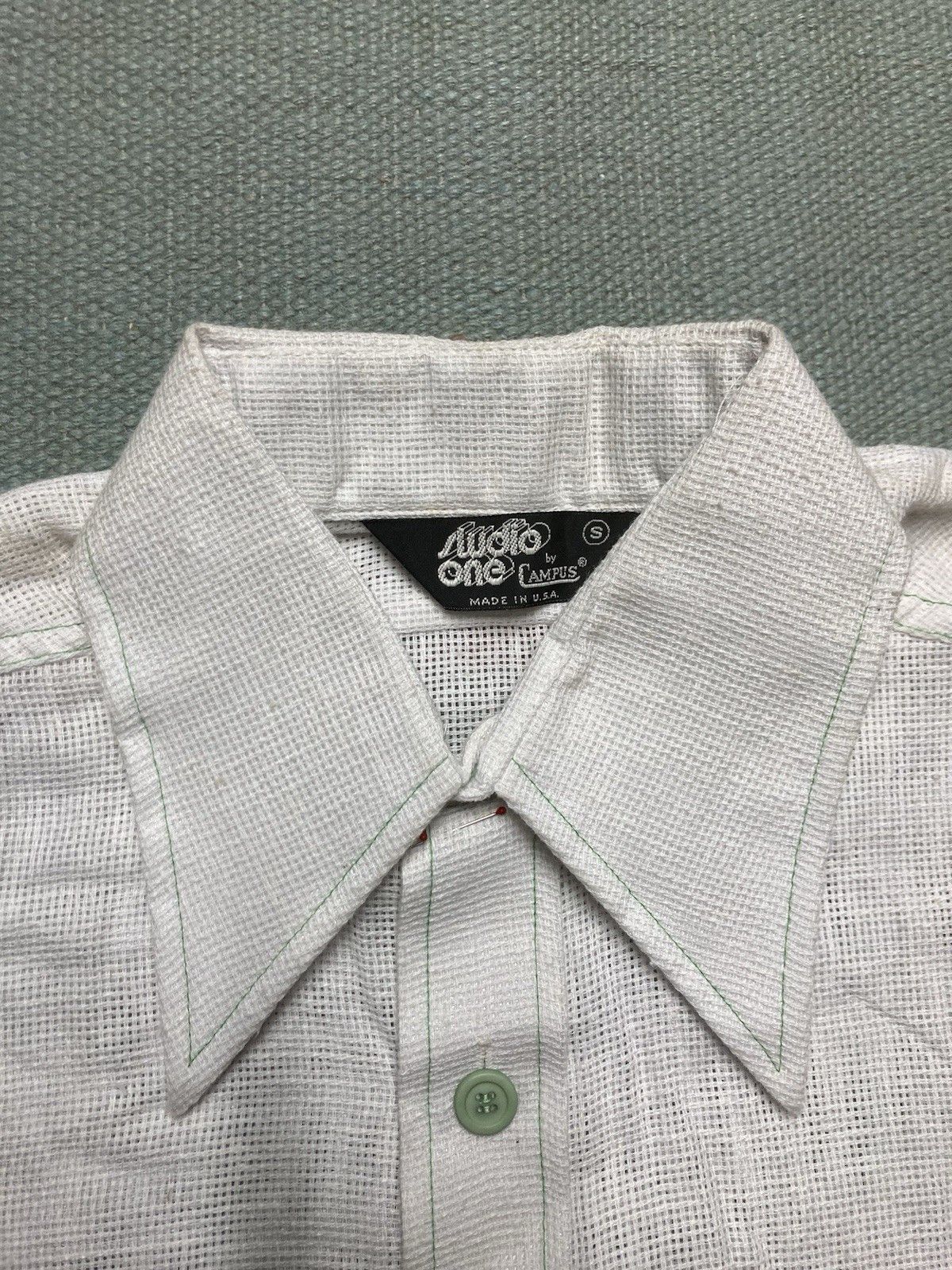 Vintage NEW VTG 70s polo shirt campus mesh sheer DEADSTOCK small Size US S / EU 44-46 / 1 - 5 Thumbnail