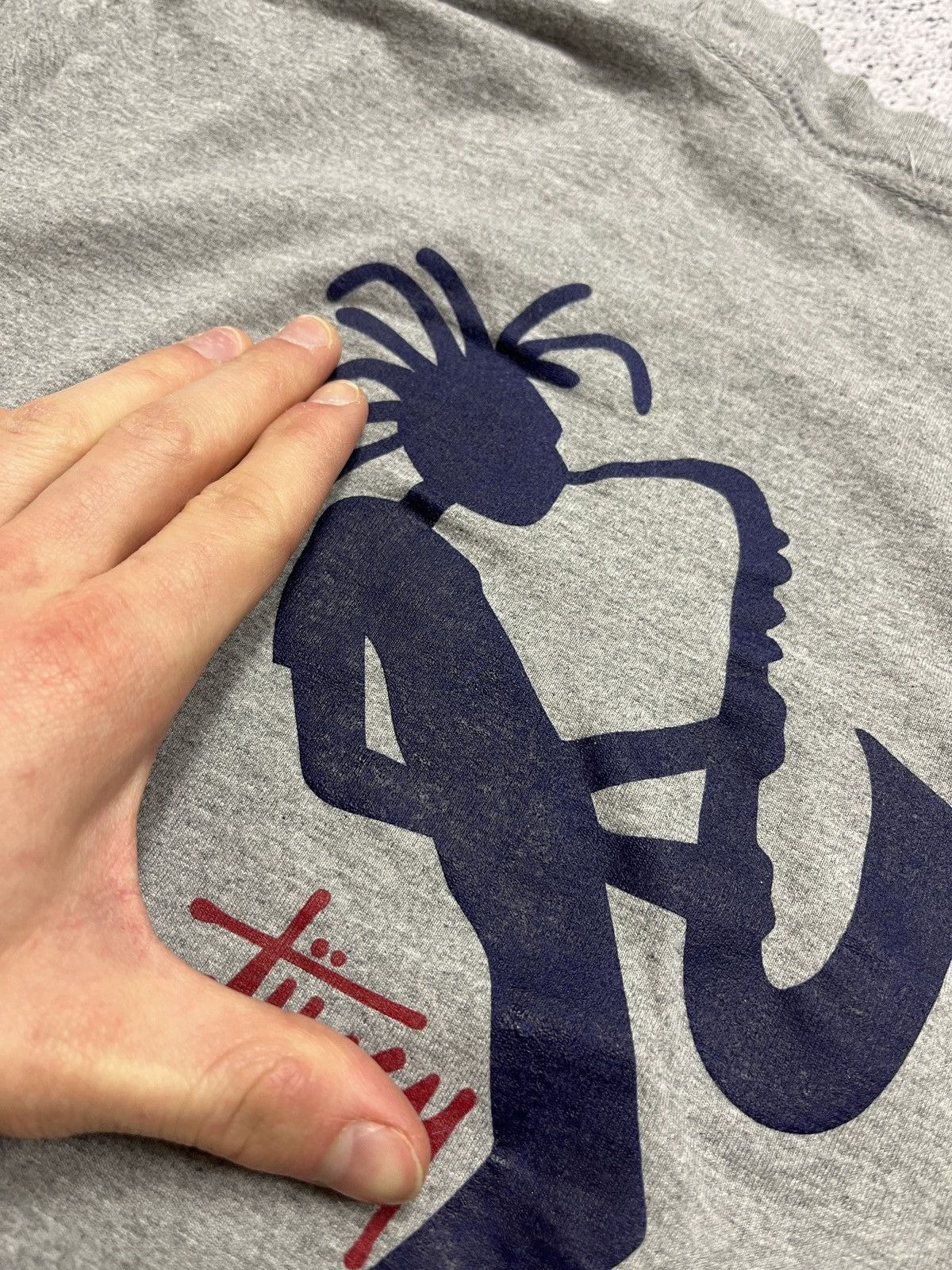 Stussy Stussy Outdoor 90’s Jazz Man Saxophone Vintage T Shirt Logo Size US S / EU 44-46 / 1 - 15 Thumbnail