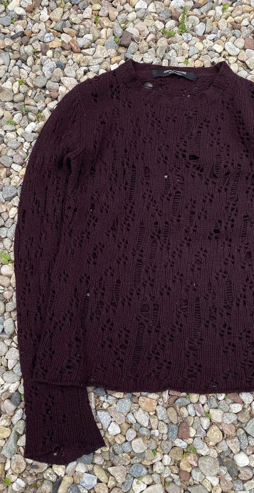 Comme des Garcons Junya Watanabe 02’ grunge distress knit Size US M / EU 48-50 / 2 - 2 Thumbnail