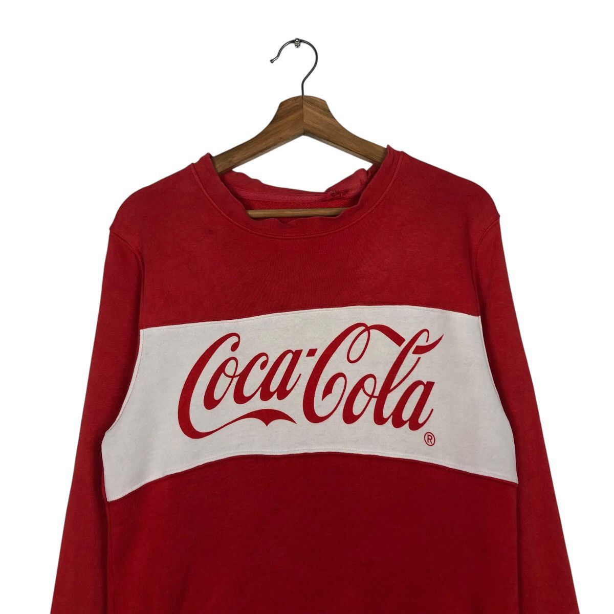Japanese Brand × Vintage 📌Vintage Sweatshirt Coca Cola Big Logo Spell Out Size US M / EU 48-50 / 2 - 3 Thumbnail
