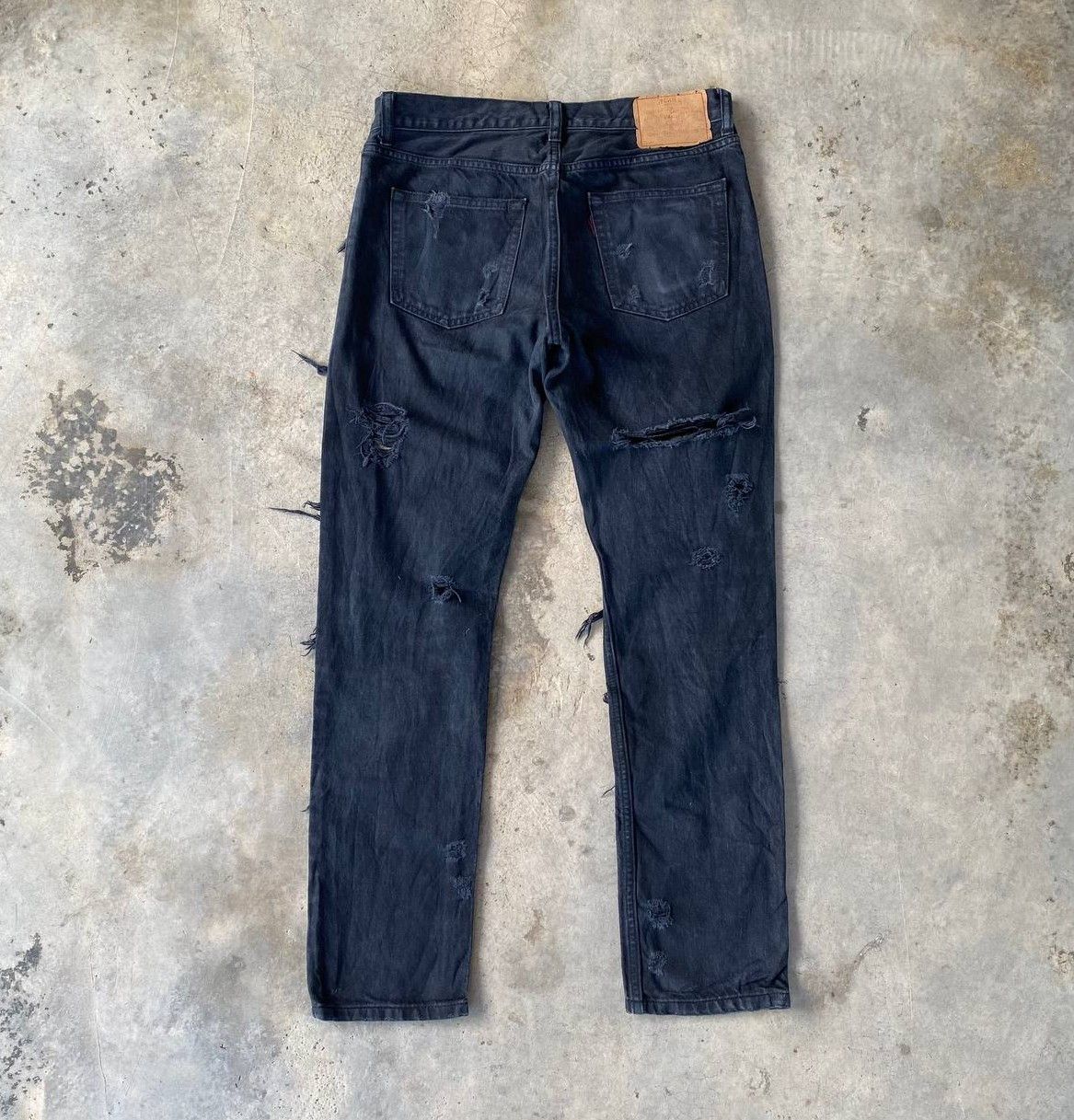 Japanese Brand RNA Slang Inc.By Eiji Okumoto Insane Distressed Denim Grunge Size US 29 - 8 Thumbnail