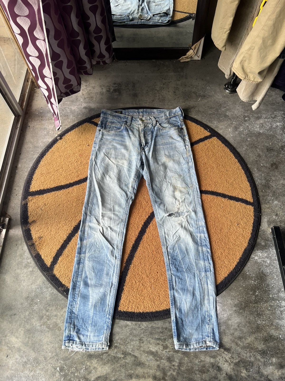 Lee 🔥Rare Vintage Lee 101+ Distressed Denim Size US 31 - 1 Thumbnail