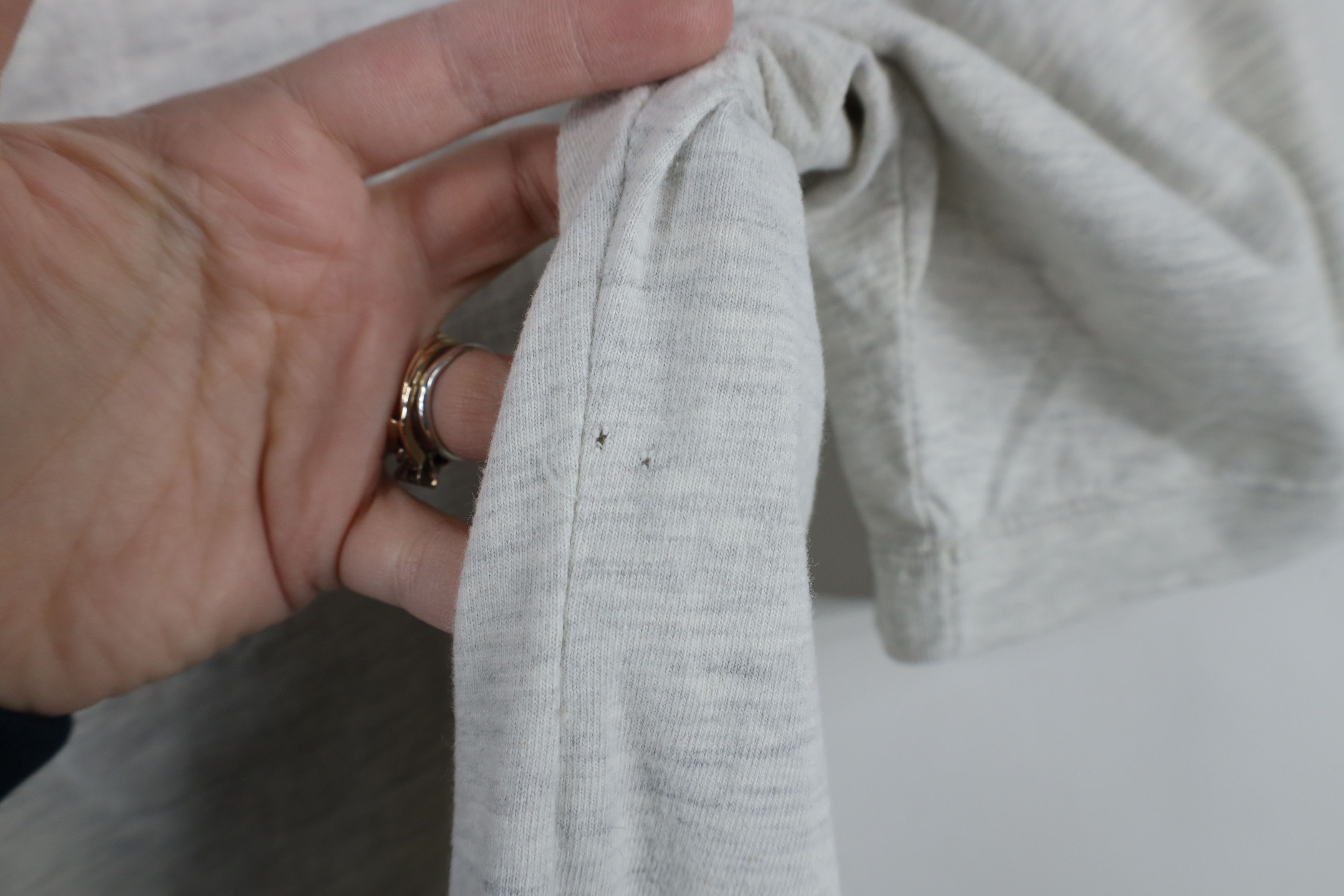 Vintage Vintage 90s Streetwear Blank Baggy Fit Henley T-Shirt Gray Size US M / EU 48-50 / 2 - 7 Thumbnail