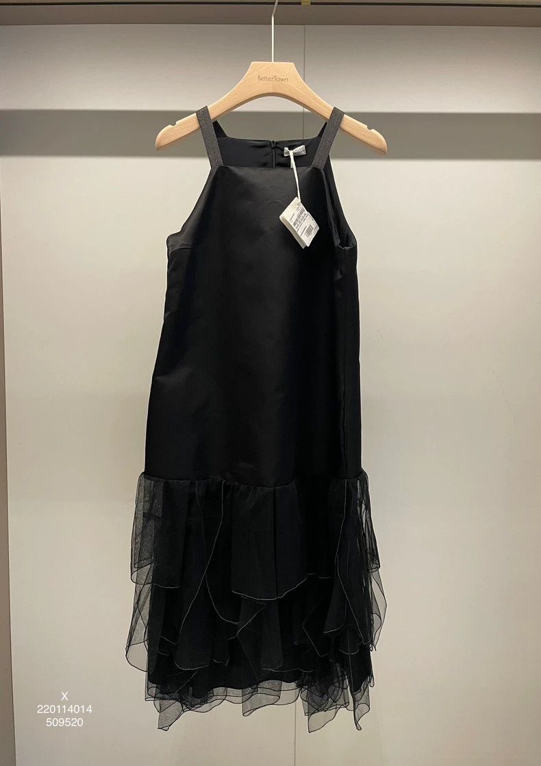 Brunello Cucinelli Brunello Cucinelli Black Beaded Dress Size US M / EU 48-50 / 2 - 1 Thumbnail
