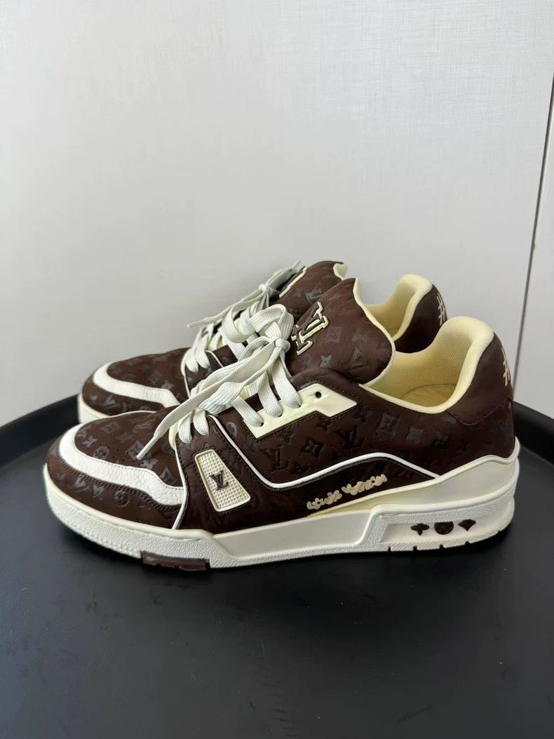 Louis Vuitton Louis Vuitton Tyler co-branded brown presbyopic trainer sn Size US 9 / EU 42 - 1 Thumbnail