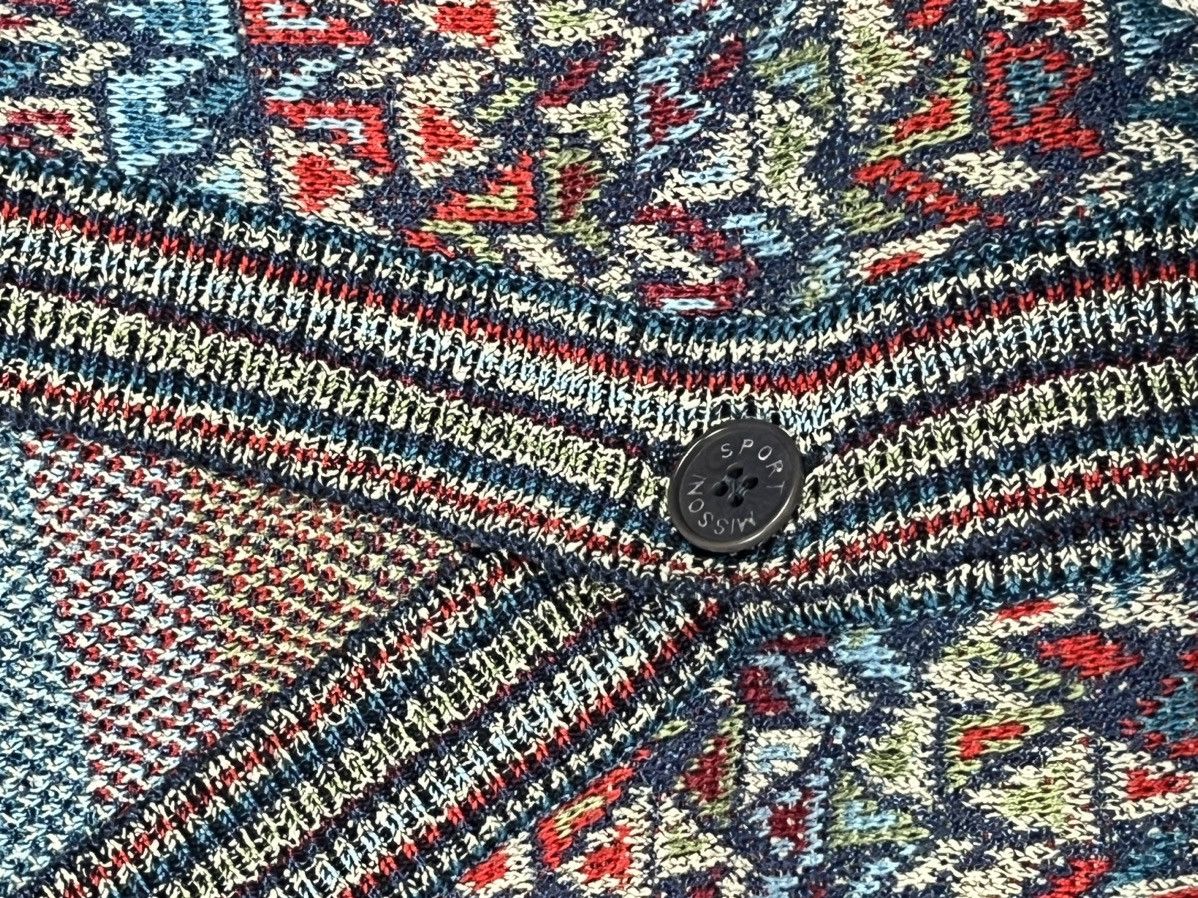 Missoni Missoni Sport Knitted Pattern Cardigan Sweater archive Size US M / EU 48-50 / 2 - 5 Thumbnail