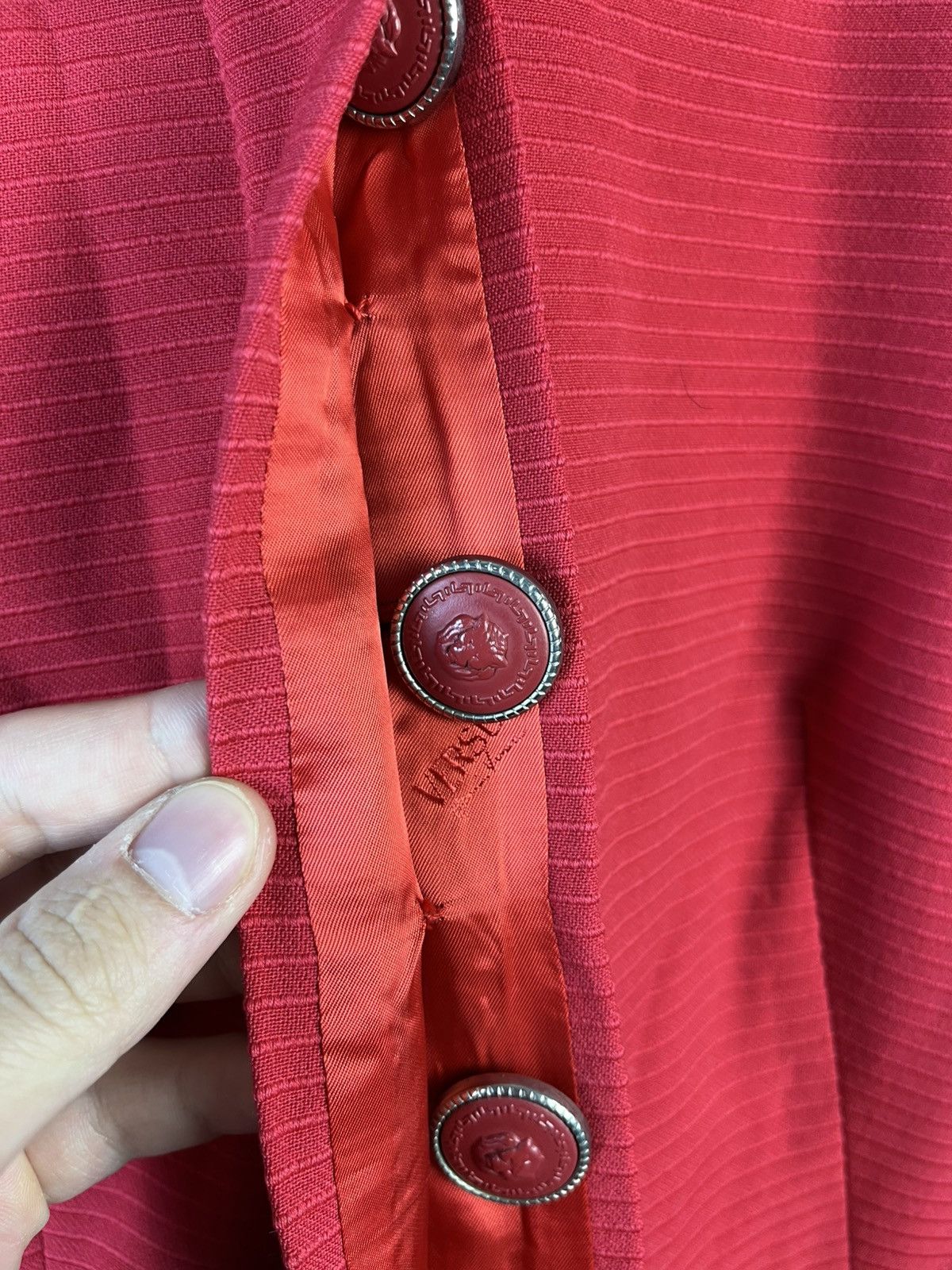 Versus Versace Medusa Button Wool Vintage Blazer Italy