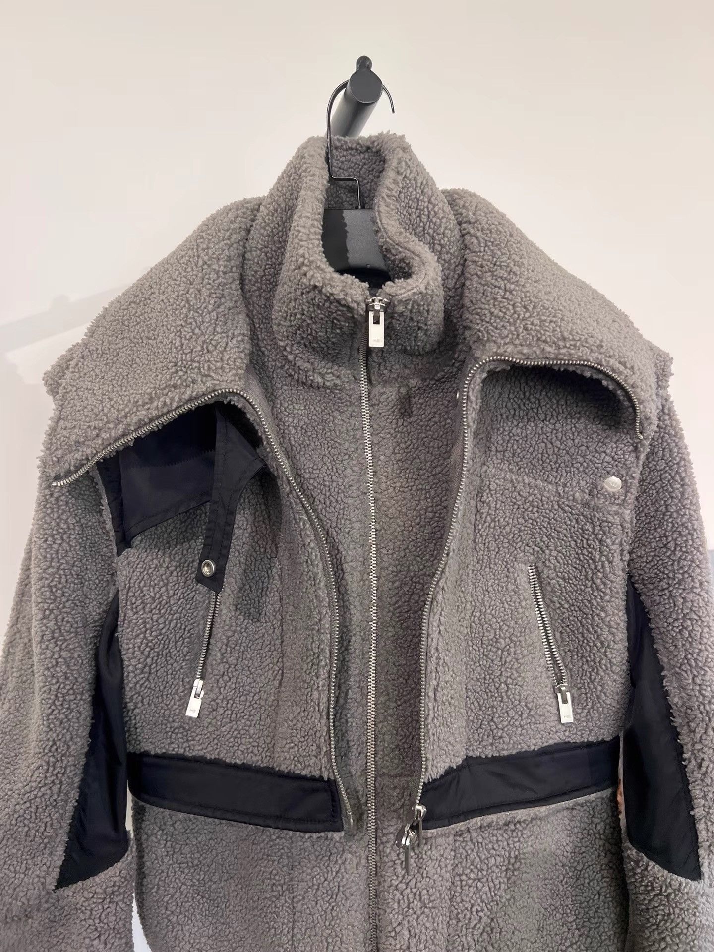 Heliot Emil Heliot Emil Layered Tech Fleece Short Jacket K35 Size XS / US 0-2 / IT 36-38 - 3 Thumbnail
