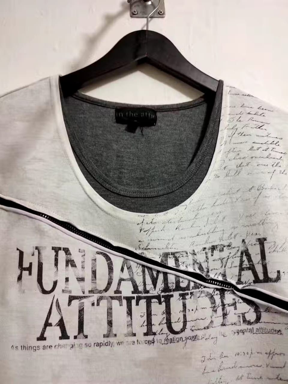 In The Attic In The Attic Japanese Multizipper Design Punk Tshirt Size US M / EU 48-50 / 2 - 4 Thumbnail