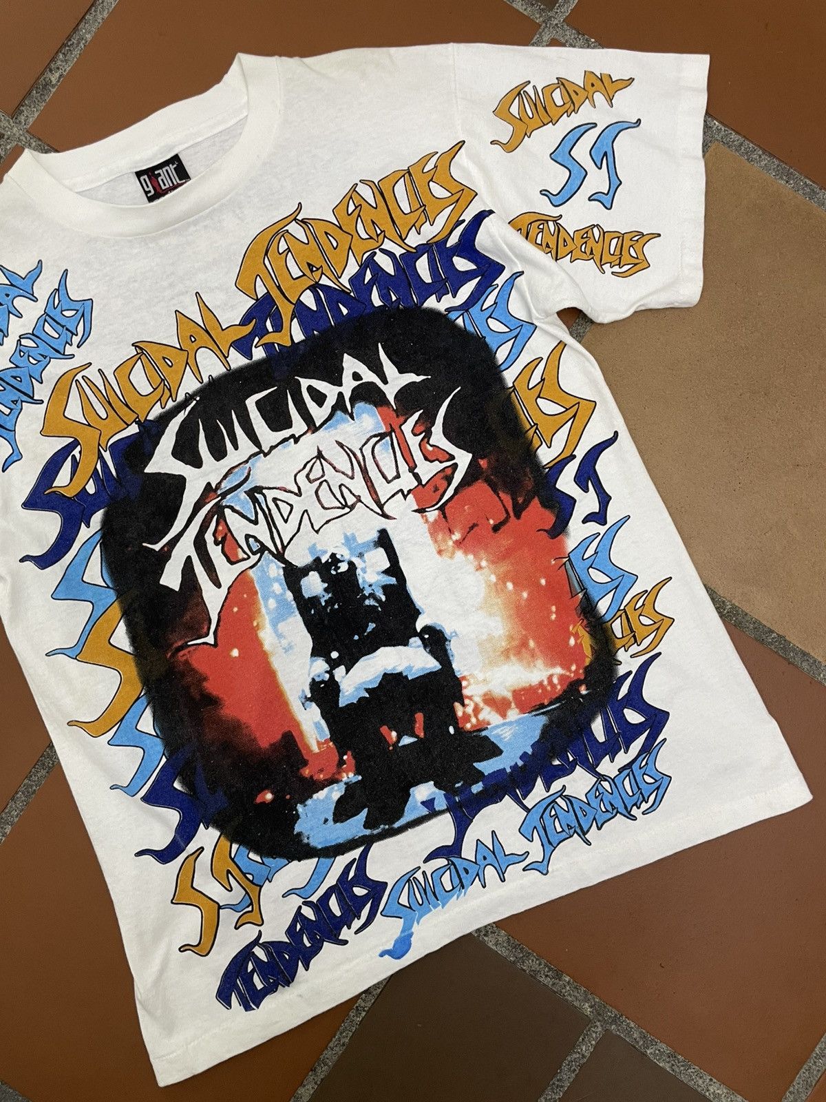 Band Tees Custom Tee Suicidal Tendencies All Over Print 80s Size US L / EU 52-54 / 3 - 3 Thumbnail