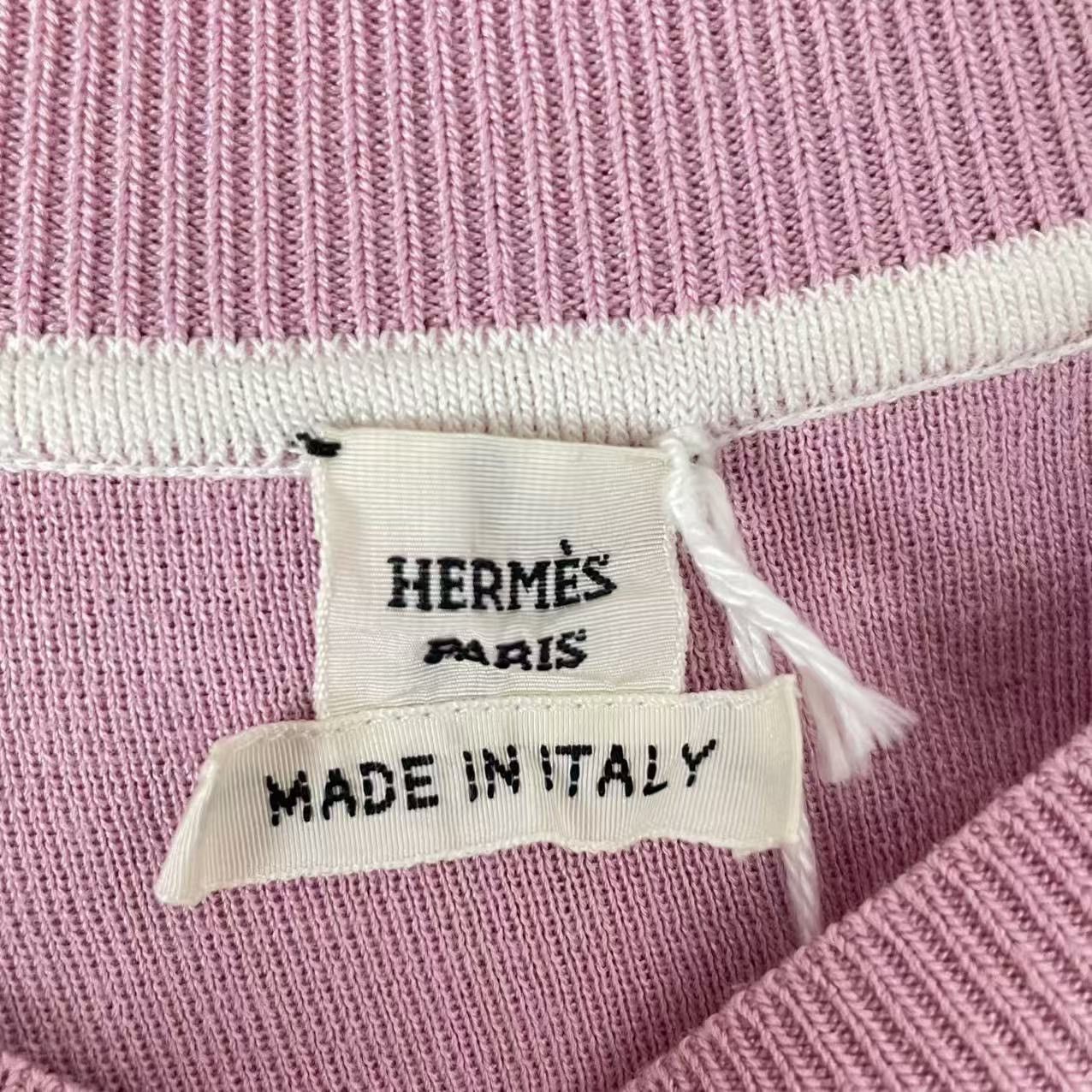 Hermes Hermes Loose Fit Pattern Printed Short Sleeve T-shirt K26WX Size XXS / US 00 / IT 34 - 6 Thumbnail
