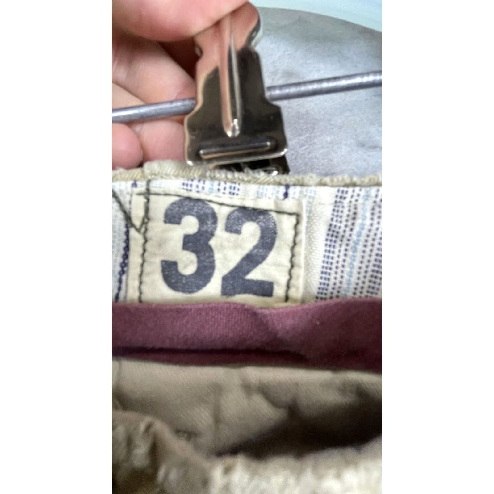 Abercrombie & Fitch Abercrombie & Fitch Shorts Mens 32 Beige Chino 9 Inch Inseam Drawstring Cutoff Size US 32 / EU 48 - 5 Thumbnail
