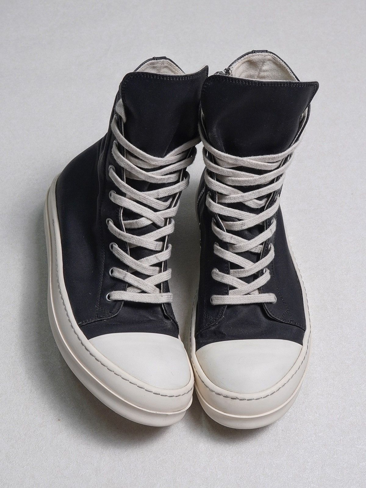 Rick Owens Drkshdw Black Waxed Ramones Size US 8.5 / EU 41-42 - 2 Thumbnail