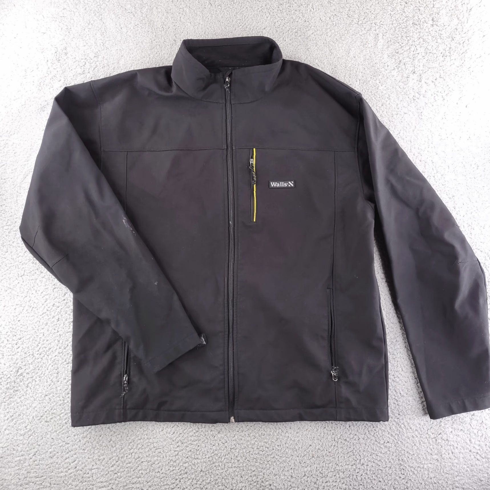 Walls Walls Jacket Mens XL Black Zip Up Polyester Size US XL / EU 56 / 4 - 2 Thumbnail