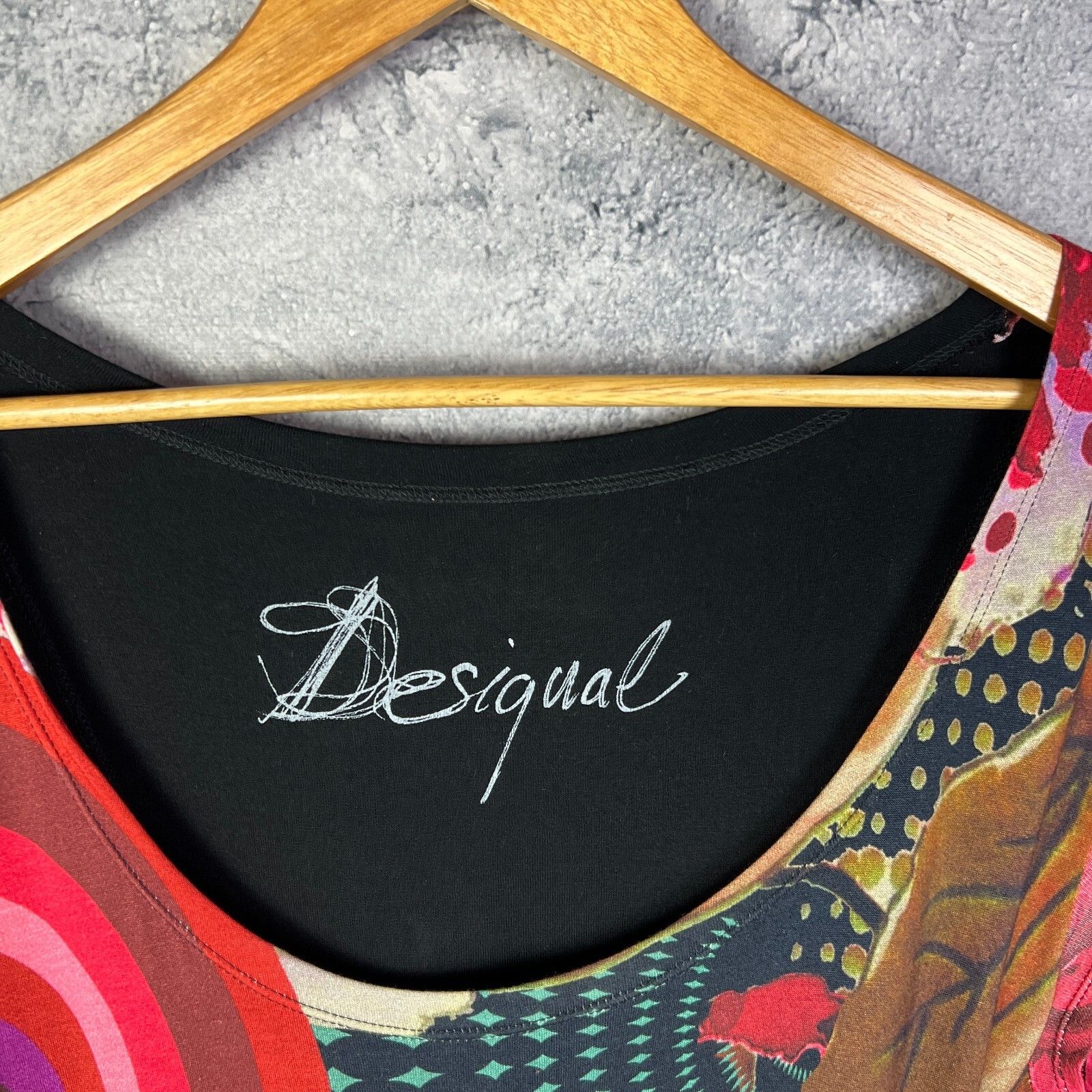Desigual Desigual Dress Women's Size XL Multicolor Short Sleeve ` Size XL / US 12-14 / IT 48-50 - 4 Thumbnail