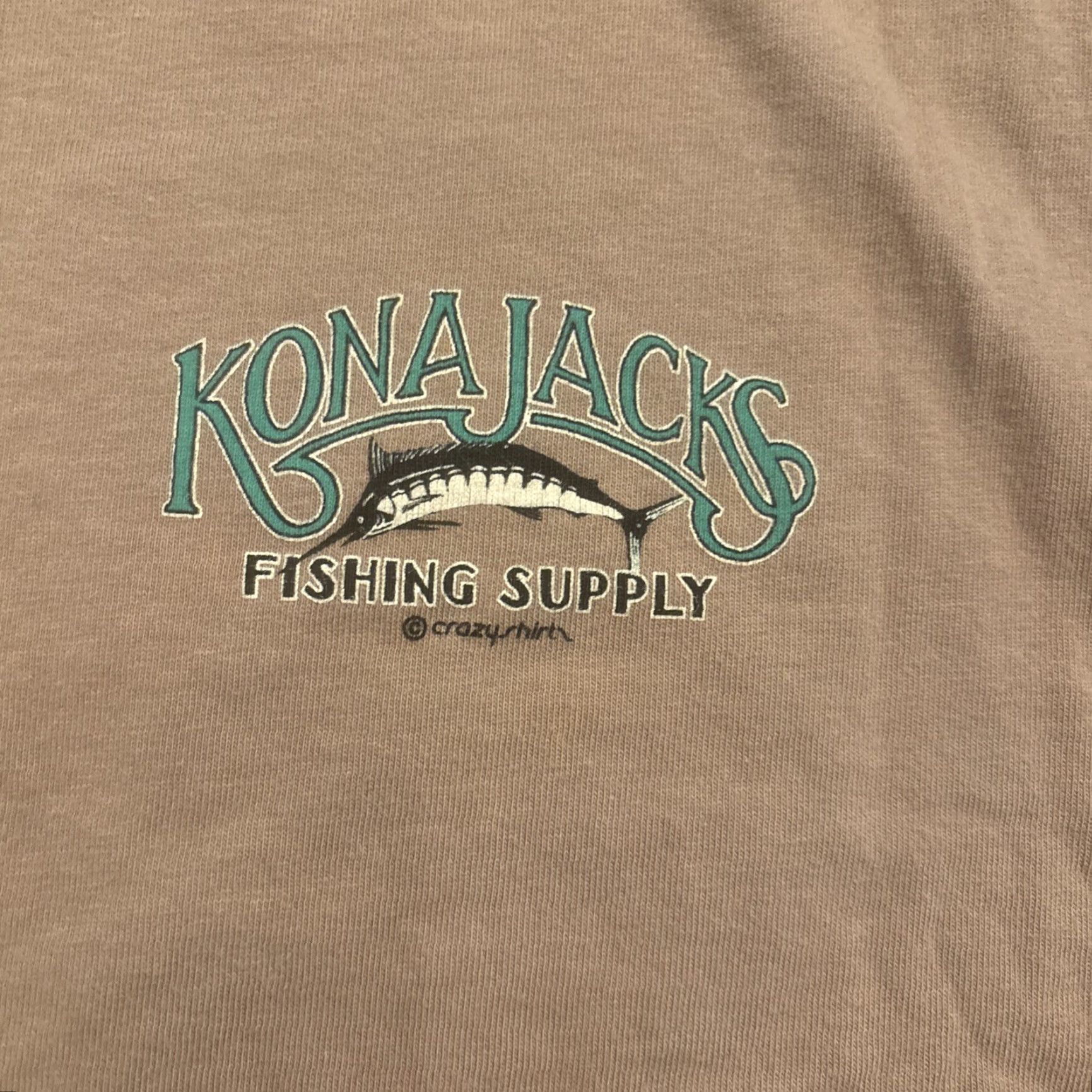 Vintage VINTAGE Crazy Shirts Shirt M Brown Kona Jacks Fishing Supply 90s Hawaii Mens Shirt Size US M / EU 48-50 / 2 - 2 Thumbnail