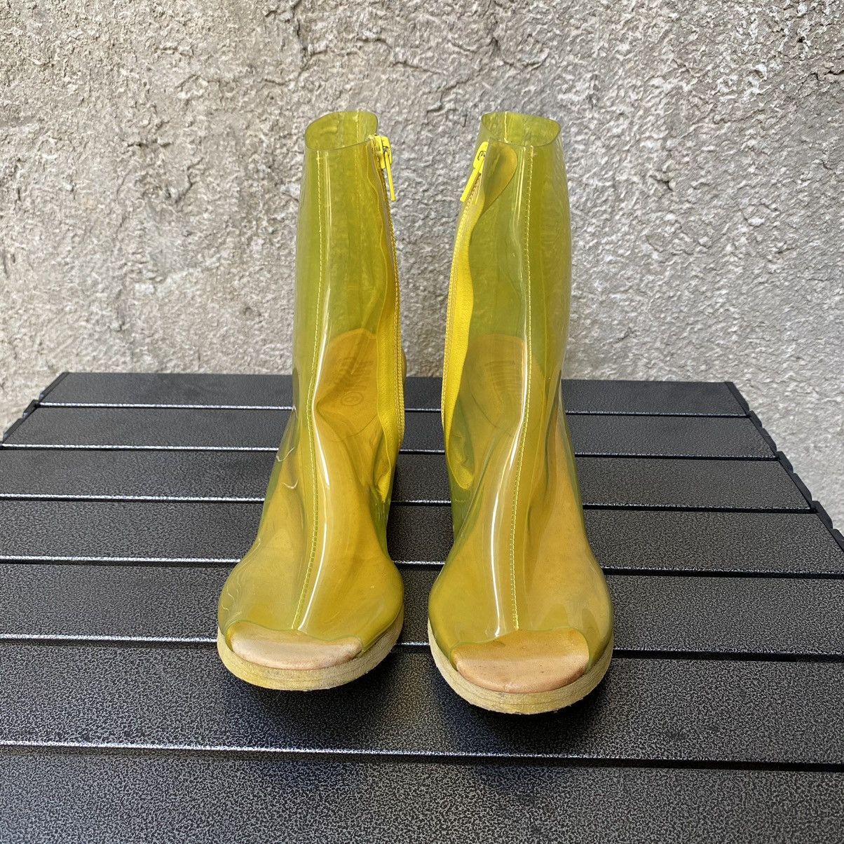Maison Margiela MM6 PVC Transparent Ankle Boots Size US 8.5 / IT 38.5 - 2 Thumbnail