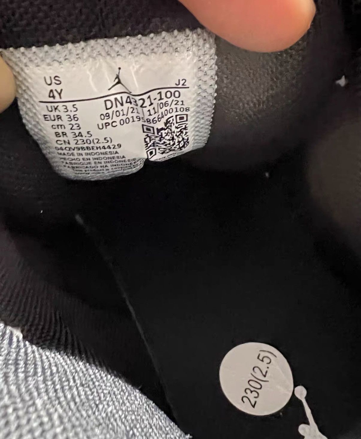 Jordan Brand Air Jordan 1 Panda J42 Size US 5 / IT 35 - 7 Thumbnail