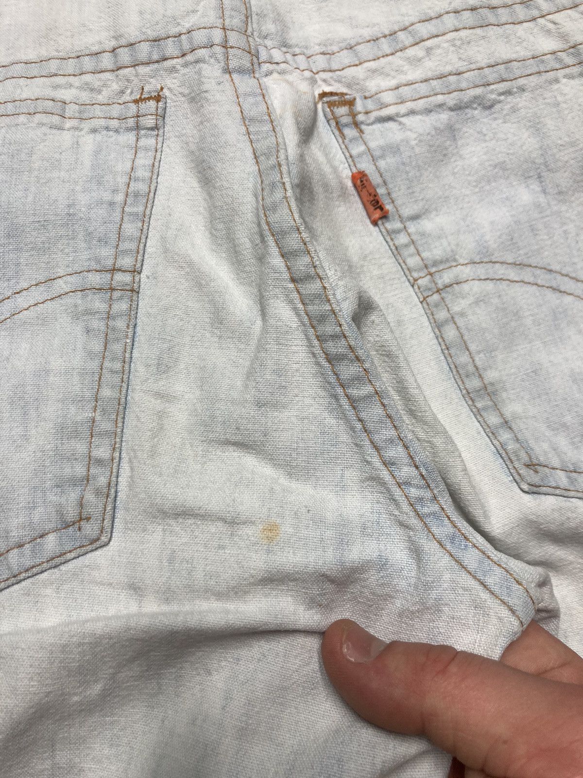 Vintage 70s Levi’s orange tab jeans flare bell bottoms 684 784 27x32 Size 27" / US 4 / IT 40 - 4 Thumbnail