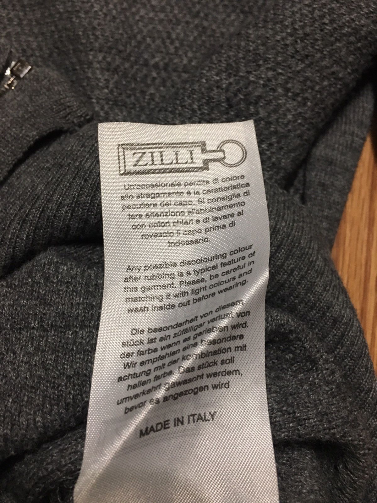 Zilli ZILLI Wool Zip Cardigan Mens Grey Sweater Size M Size US M / EU 48-50 / 2 - 9 Thumbnail