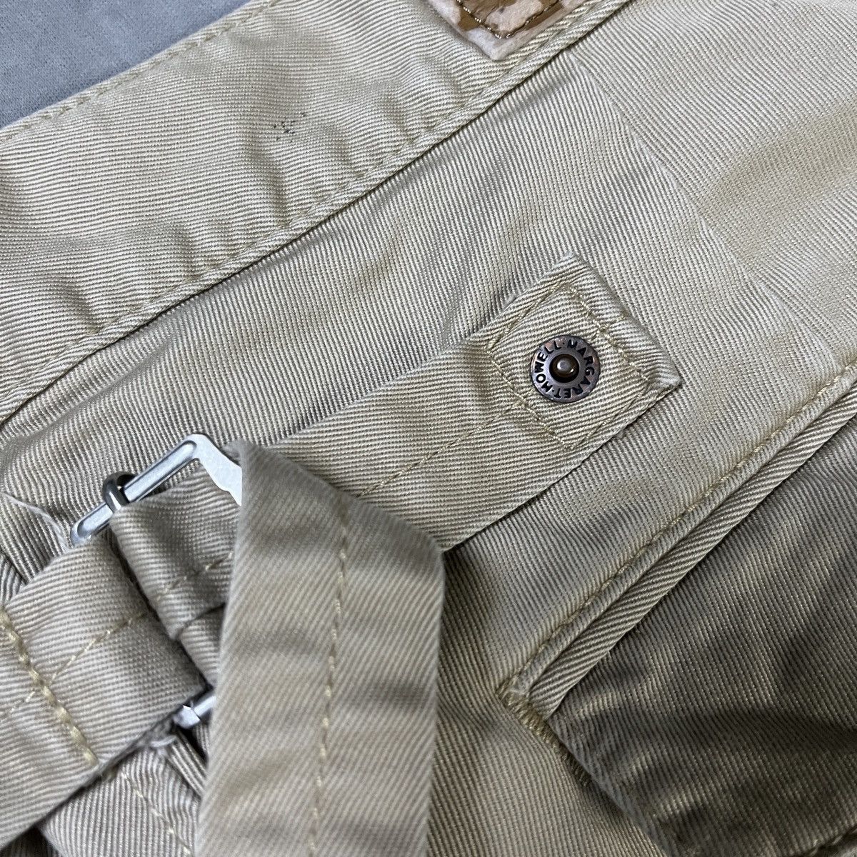 Margaret Howell 2000s Edwin x MHL Khaki Chino Pants Adjustable Back Strap Size US 29 - 7 Thumbnail