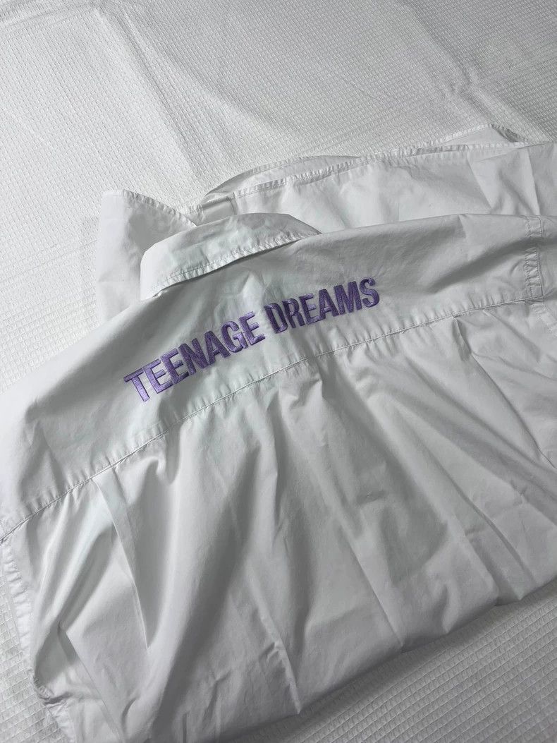 Raf Simons Raf simons White embroidered short-sleeved shirt Size US M / EU 48-50 / 2 - 8 Thumbnail