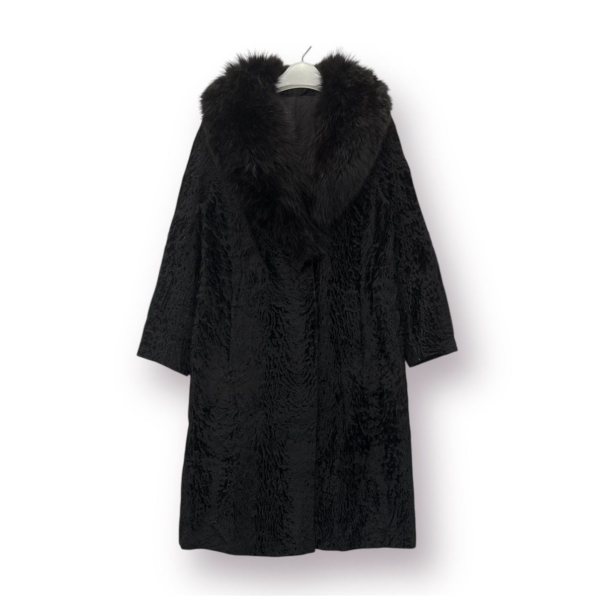 Leather 🔥 Real Fur Leather Long Coat Size S / US 4 / IT 40 - 1 Thumbnail