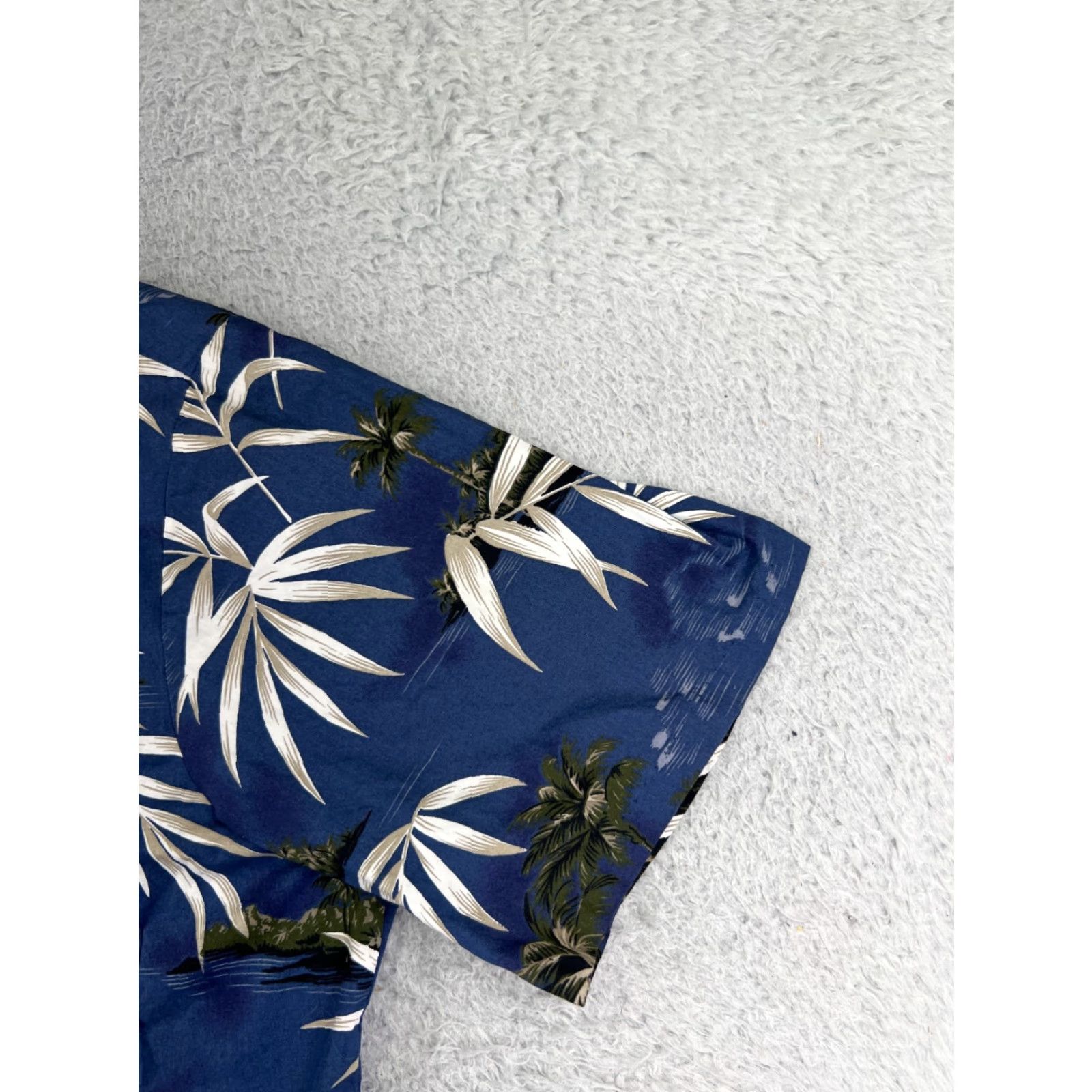 Vintage RJC Shirt Men Large Blue Floral Bamboo Island Pattern 100% Cotton Hawaiian Beach Size US L / EU 52-54 / 3 - 4 Thumbnail