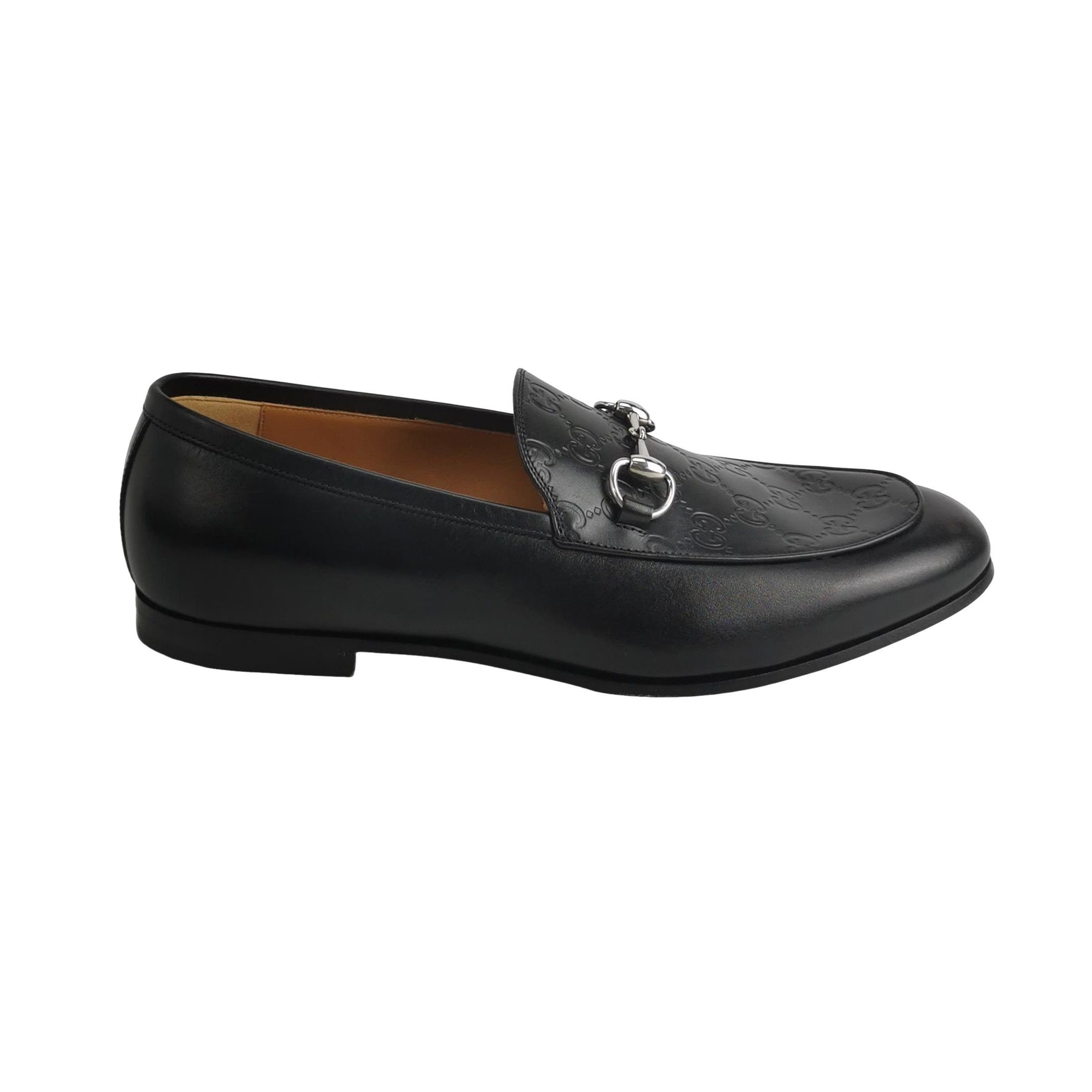 Gucci Gucci Embossed Leather Horsebit Loafers 10 Size US 11 / EU 44 - 1 Thumbnail