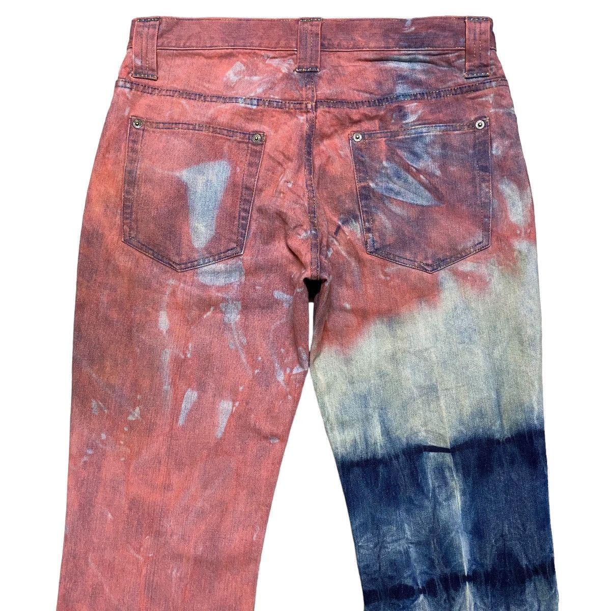 If Six Was Nine Veronica Led Rechwe Denim Flare Jeans Bleach Size US 32 / EU 48 - 9 Thumbnail