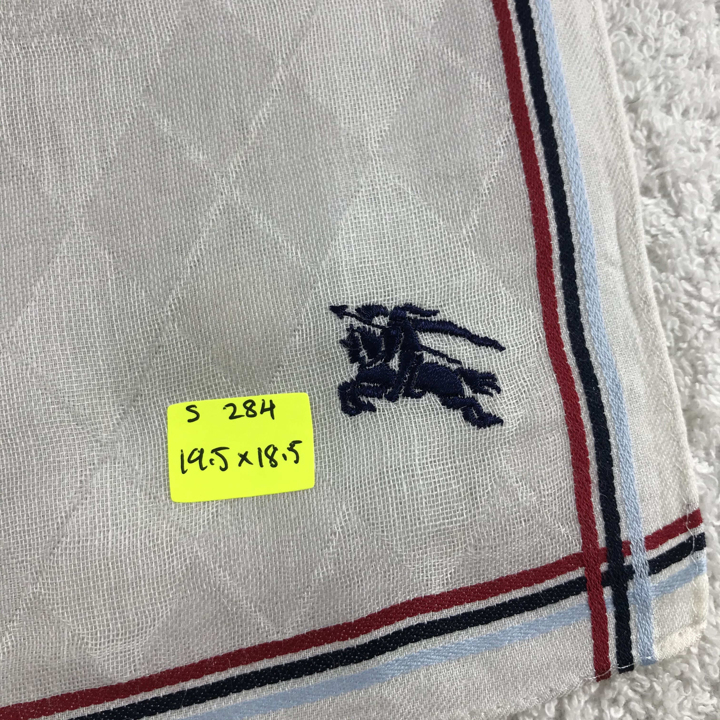 Burberry × Vintage Burberry Bandana / Handkerchief / Neckerchief - S284 Size ONE SIZE - 5 Thumbnail
