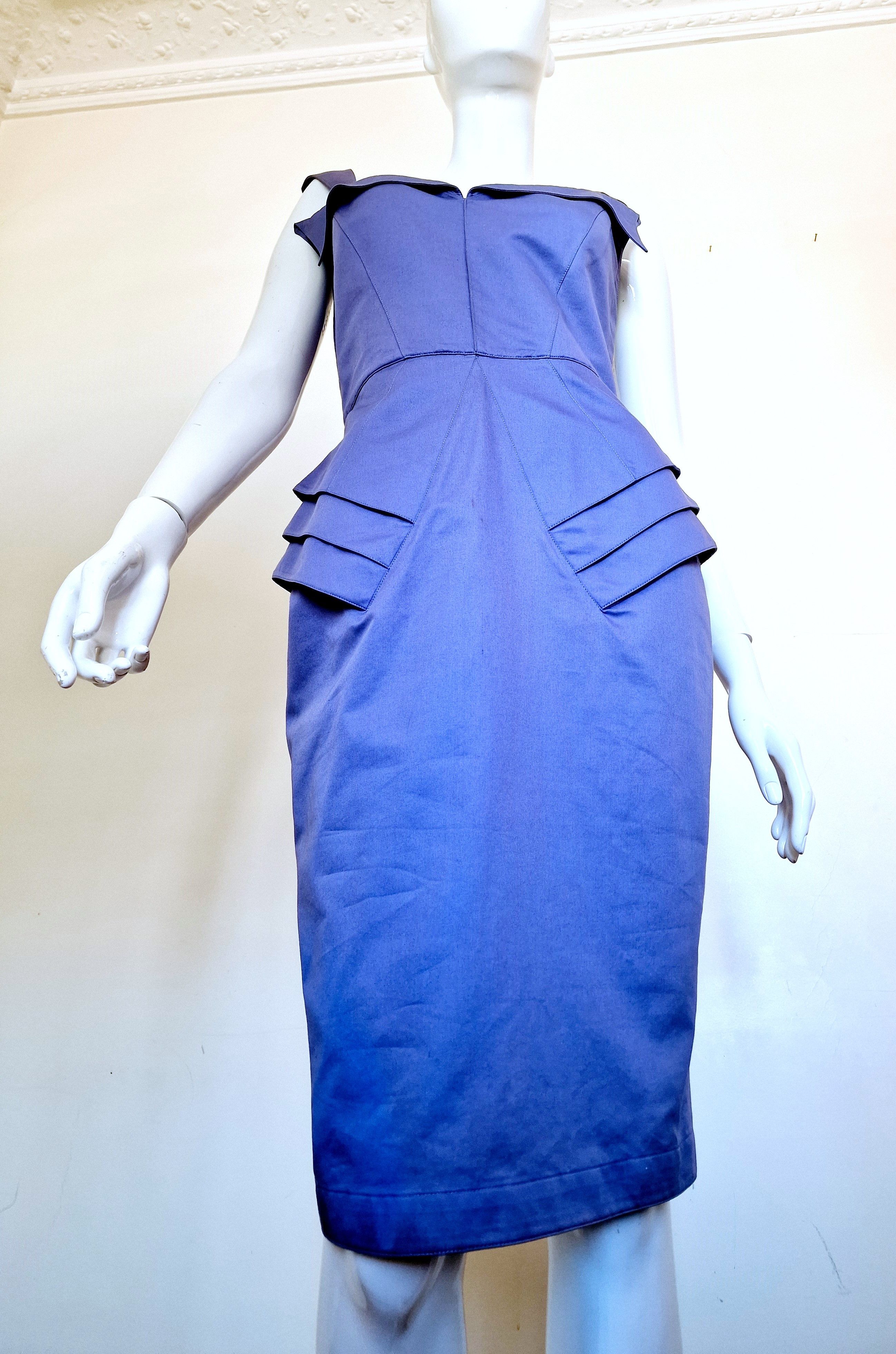Thierry Mugler Thierry Mugler S/S 1989 Les Atlantes Atlantis Gown Dress Size L / US 10 / IT 46 - 8 Thumbnail