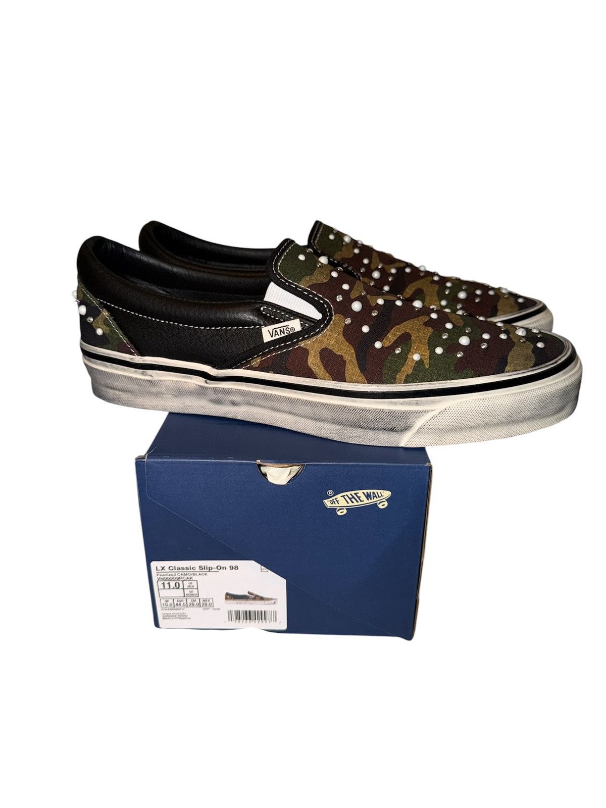 Vans Vans Premium Classic Slip-On ‘Pearlized Pack - Camo Black’ Size US 11 / EU 44 - 2 Thumbnail
