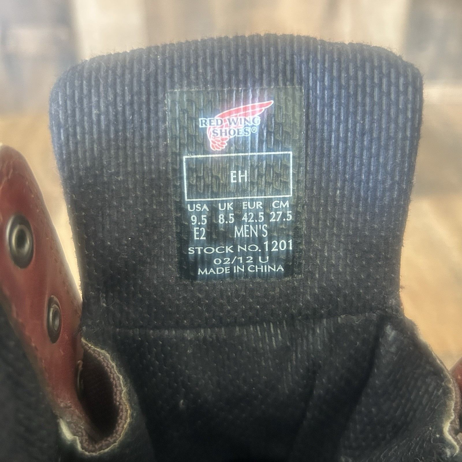Red Wing Red Wing 1201 EH Lace Up Waterproof Work Boots Mens 9.5 EE Size US 9.5 / EU 42-43 - 6 Thumbnail