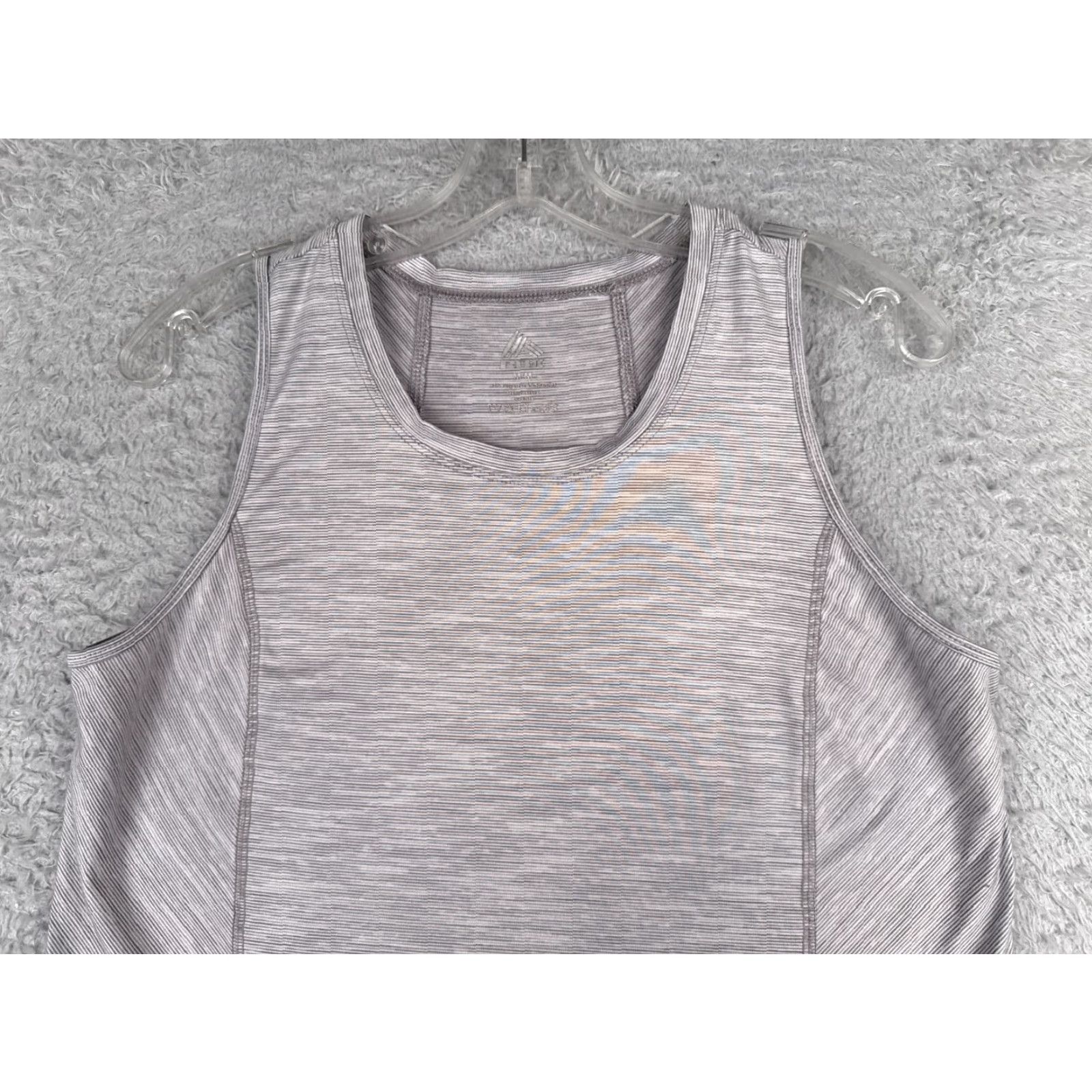 Reebok RBX Shirt Women Medium Gray Heather Tank Sleeveless Polyester Blend RBX Size M / US 6-8 / IT 42-44 - 4 Thumbnail